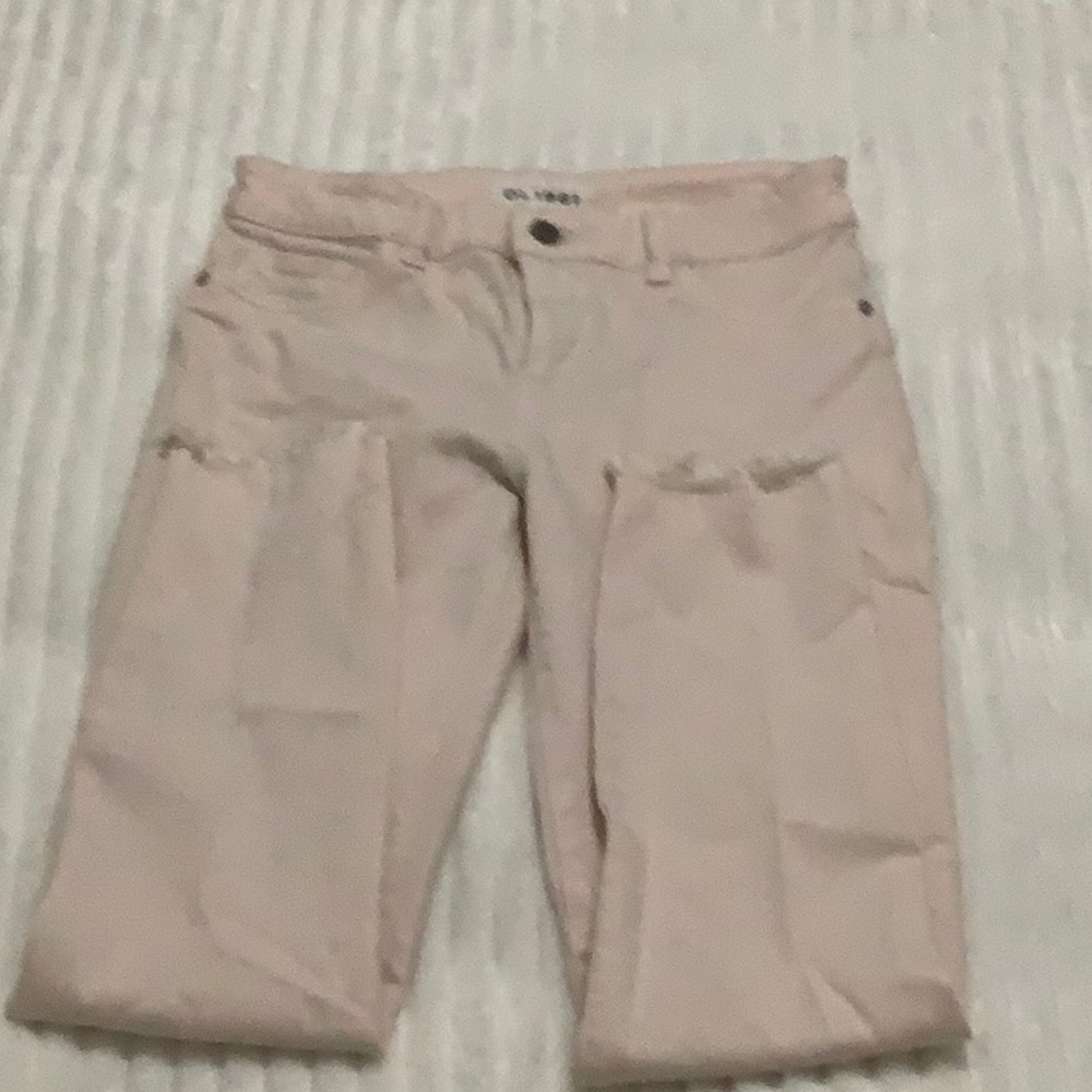 DL1961 Florence Cropped Blush Pink Demin jeans- Pls Scroll pics for Measurements